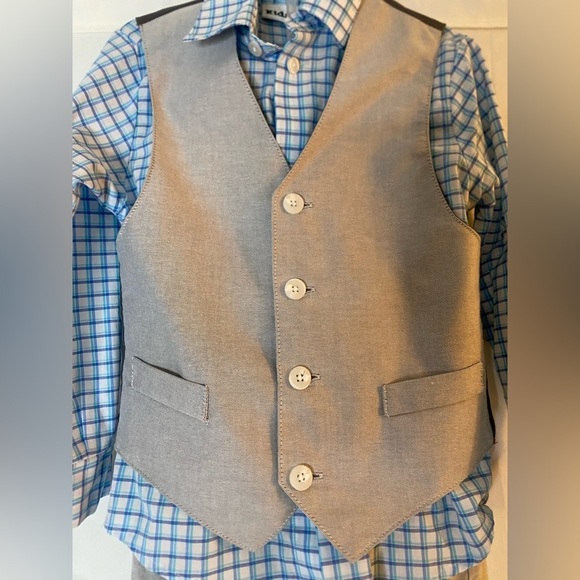 three piece grey and blue suit size 5 - Picture 9 of 10